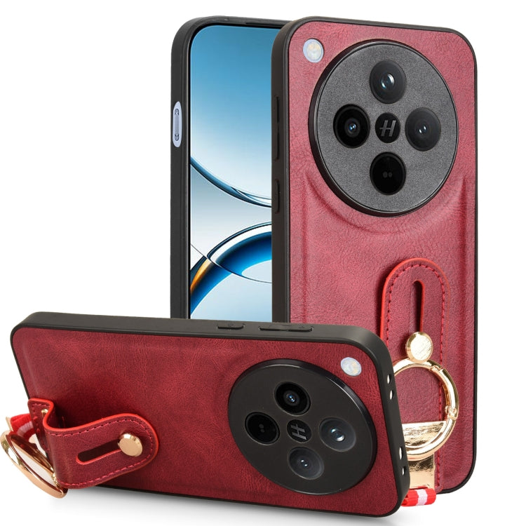 Wristband Leather Back Phone Case, For OPPO Reno13 F 5G, For OPPO Find X8, For OPPO K12x 5G / A3 Pro Global, For OPPO A3x 5G, For OPPO Reno12 F 5G, For OPPO A3 Pro India, For OPPO Reno11 PJH110, For OPPO Reno12 Pro 5G Global, For OPPO Reno12 5G Global�...