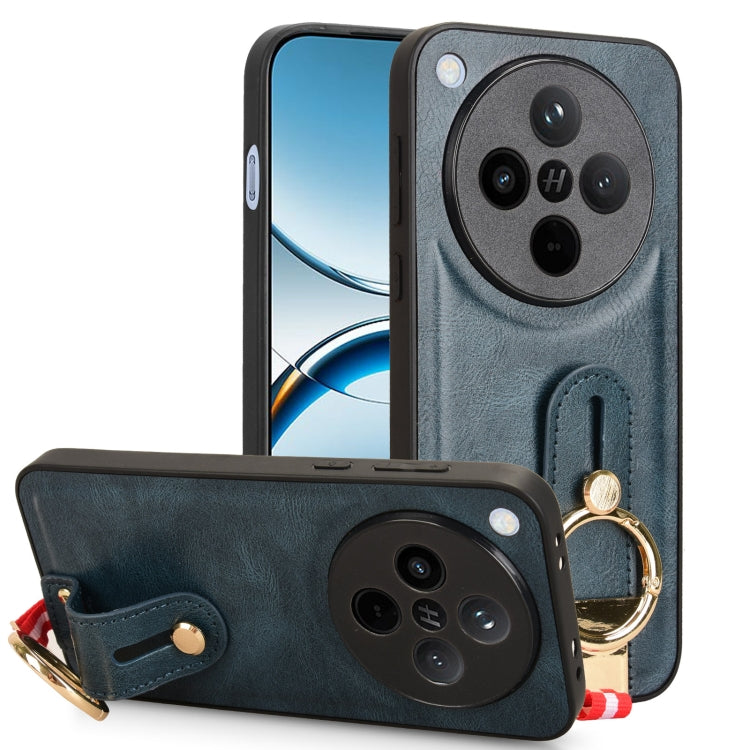Wristband Leather Back Phone Case, For OPPO Reno13 F 5G, For OPPO Find X8, For OPPO K12x 5G / A3 Pro Global, For OPPO A3x 5G, For OPPO Reno12 F 5G, For OPPO A3 Pro India, For OPPO Reno11 PJH110, For OPPO Reno12 Pro 5G Global, For OPPO Reno12 5G Global�...