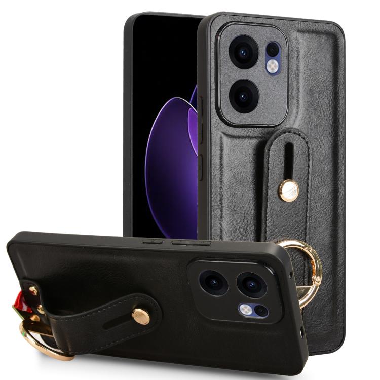 Wristband Leather Back Phone Case, For OPPO Reno13 F 5G, For OPPO Find X8, For OPPO K12x 5G / A3 Pro Global, For OPPO A3x 5G, For OPPO Reno12 F 5G, For OPPO A3 Pro India, For OPPO Reno11 PJH110, For OPPO Reno12 Pro 5G Global, For OPPO Reno12 5G Global�...