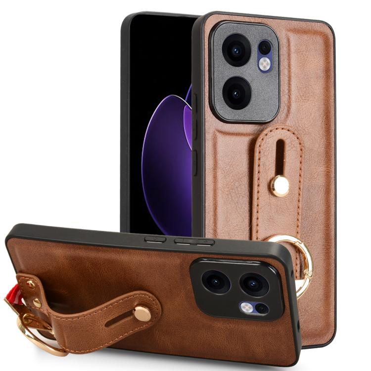 Wristband Leather Back Phone Case, For OPPO Reno13 F 5G, For OPPO Find X8, For OPPO K12x 5G / A3 Pro Global, For OPPO A3x 5G, For OPPO Reno12 F 5G, For OPPO A3 Pro India, For OPPO Reno11 PJH110, For OPPO Reno12 Pro 5G Global, For OPPO Reno12 5G Global�...