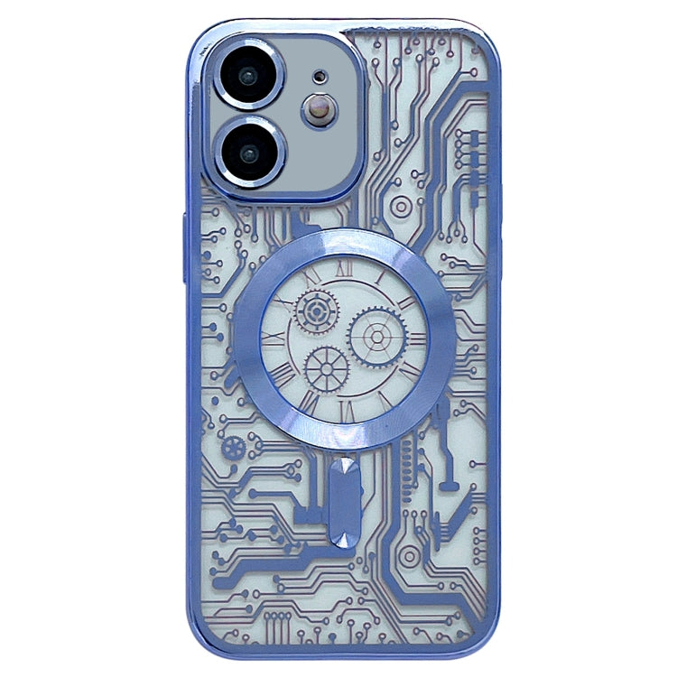 Electroplated Circuit Board Pattern MagSafe Phone Case, For iPhone 14 Plus, For iPhone 14, For iPhone 14 Pro, For iPhone 14 Pro Max, For iPhone 13 Pro Max, For iPhone 13 Pro, For iPhone 13, For iPhone 12, For iPhone 12 Pro Max, For iPhone 12 Pro�������...