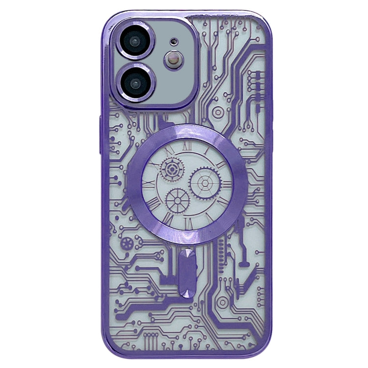 Electroplated Circuit Board Pattern MagSafe Phone Case, For iPhone 14 Plus, For iPhone 14, For iPhone 14 Pro, For iPhone 14 Pro Max, For iPhone 13 Pro Max, For iPhone 13 Pro, For iPhone 13, For iPhone 12, For iPhone 12 Pro Max, For iPhone 12 Pro�������...