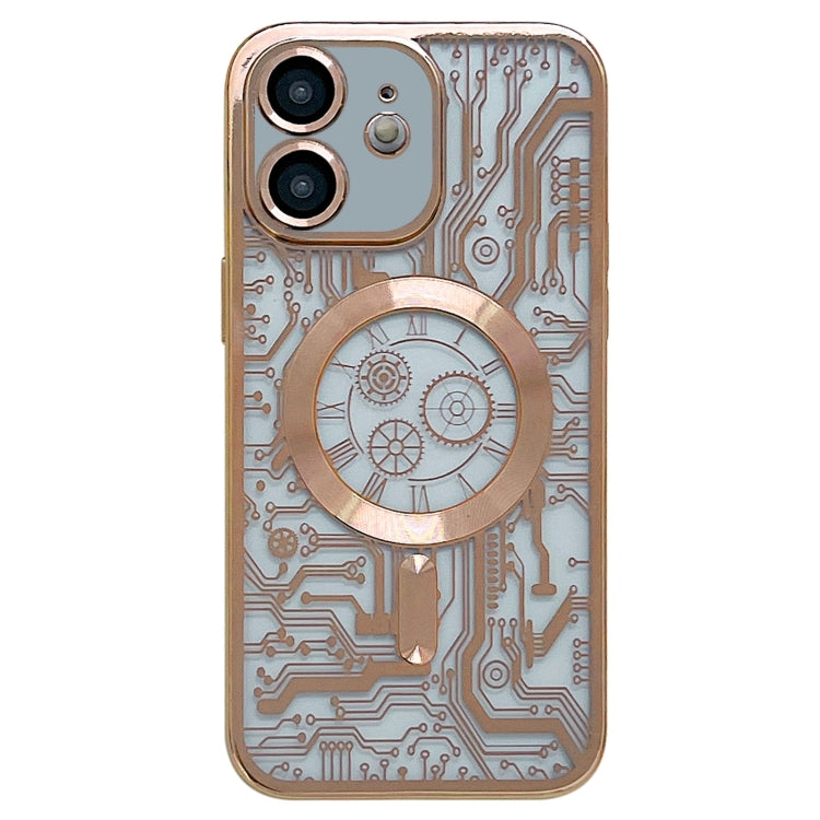 Electroplated Circuit Board Pattern MagSafe Phone Case, For iPhone 14 Plus, For iPhone 14, For iPhone 14 Pro, For iPhone 14 Pro Max, For iPhone 13 Pro Max, For iPhone 13 Pro, For iPhone 13, For iPhone 12, For iPhone 12 Pro Max, For iPhone 12 Pro�������...