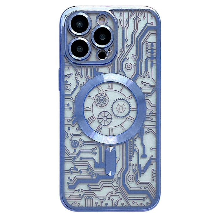 Electroplated Circuit Board Pattern MagSafe Phone Case, For iPhone 14 Plus, For iPhone 14, For iPhone 14 Pro, For iPhone 14 Pro Max, For iPhone 13 Pro Max, For iPhone 13 Pro, For iPhone 13, For iPhone 12, For iPhone 12 Pro Max, For iPhone 12 Pro�������...
