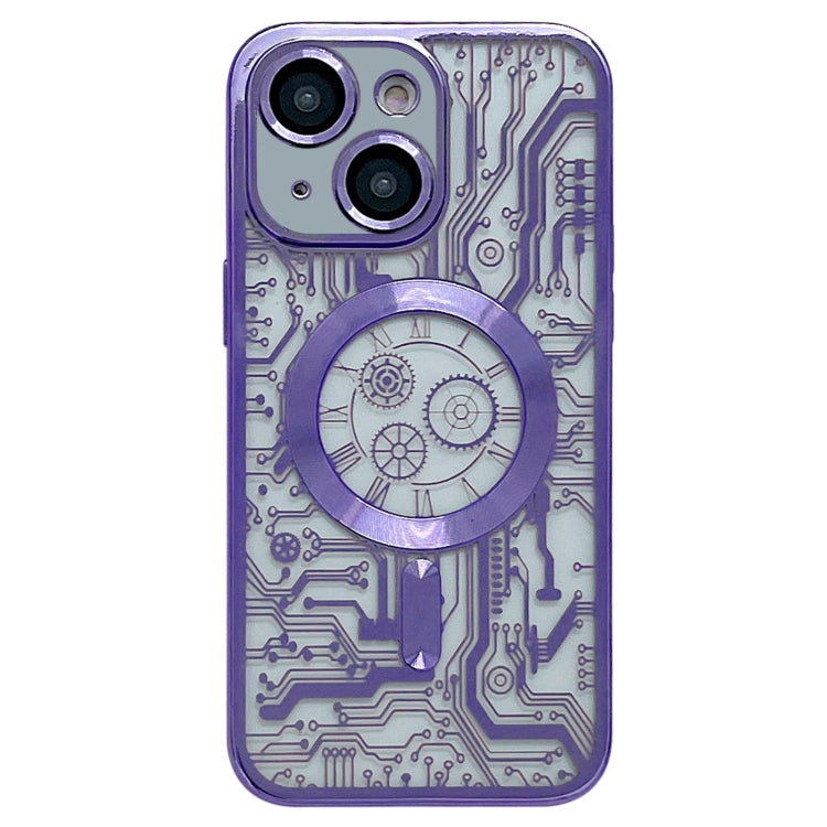 Electroplated Circuit Board Pattern MagSafe Phone Case, For iPhone 14 Plus, For iPhone 14, For iPhone 14 Pro, For iPhone 14 Pro Max, For iPhone 13 Pro Max, For iPhone 13 Pro, For iPhone 13, For iPhone 12, For iPhone 12 Pro Max, For iPhone 12 Pro�������...