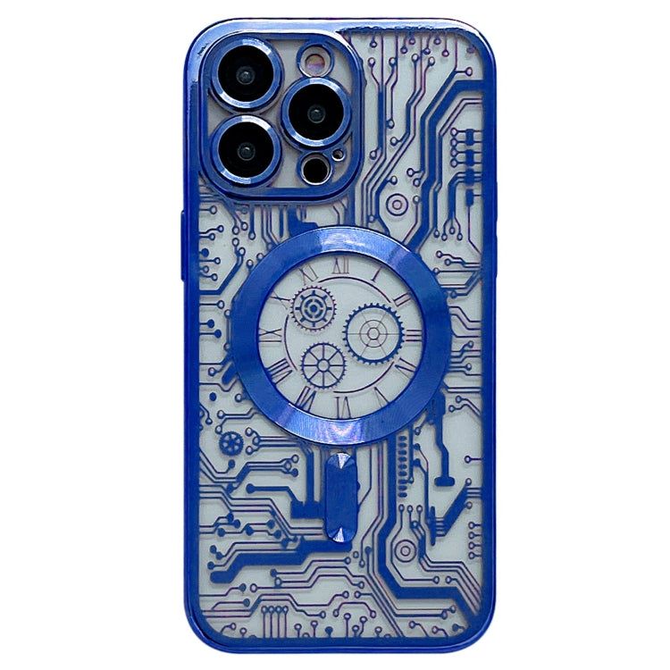 Electroplated Circuit Board Pattern MagSafe Phone Case, For iPhone 14 Plus, For iPhone 14, For iPhone 14 Pro, For iPhone 14 Pro Max, For iPhone 13 Pro Max, For iPhone 13 Pro, For iPhone 13, For iPhone 12, For iPhone 12 Pro Max, For iPhone 12 Pro�������...
