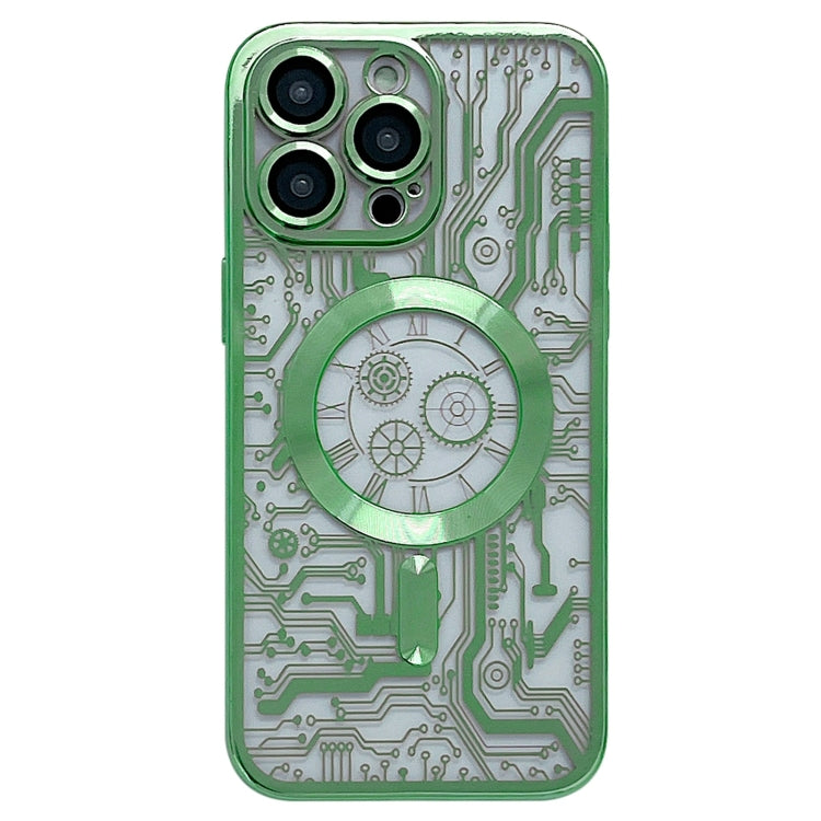 Electroplated Circuit Board Pattern MagSafe Phone Case, For iPhone 14 Plus, For iPhone 14, For iPhone 14 Pro, For iPhone 14 Pro Max, For iPhone 13 Pro Max, For iPhone 13 Pro, For iPhone 13, For iPhone 12, For iPhone 12 Pro Max, For iPhone 12 Pro�������...