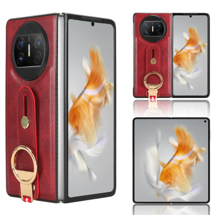 Wristband Leather Back Phone Case, For Huawei Maimang A20 5G, For Huawei Mate X3, For Huawei Mate Xs 2, For Huawei P50 Pocket, For Huawei Mate X2