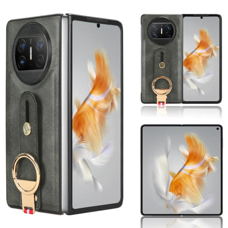 Wristband Leather Back Phone Case, For Huawei Maimang A20 5G, For Huawei Mate X3, For Huawei Mate Xs 2, For Huawei P50 Pocket, For Huawei Mate X2