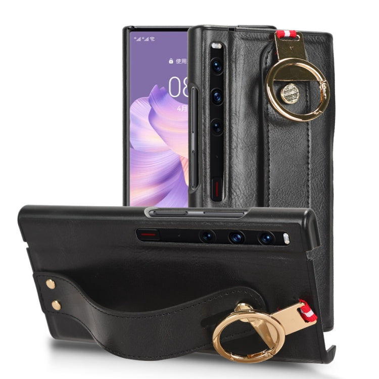 Wristband Leather Back Phone Case, For Huawei Maimang A20 5G, For Huawei Mate X3, For Huawei Mate Xs 2, For Huawei P50 Pocket, For Huawei Mate X2