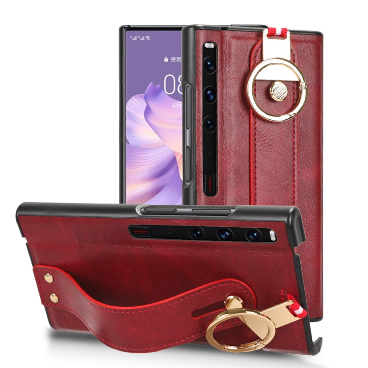 Wristband Leather Back Phone Case, For Huawei Maimang A20 5G, For Huawei Mate X3, For Huawei Mate Xs 2, For Huawei P50 Pocket, For Huawei Mate X2