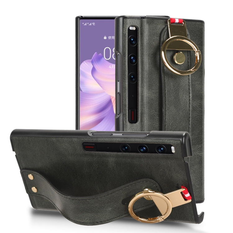 Wristband Leather Back Phone Case, For Huawei Maimang A20 5G, For Huawei Mate X3, For Huawei Mate Xs 2, For Huawei P50 Pocket, For Huawei Mate X2