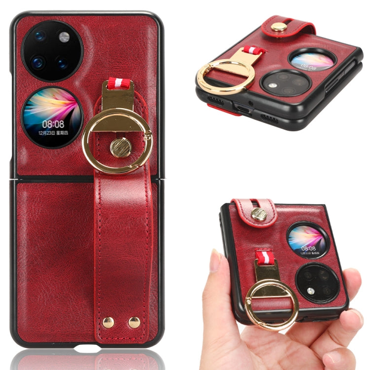 Wristband Leather Back Phone Case, For Huawei Maimang A20 5G, For Huawei Mate X3, For Huawei Mate Xs 2, For Huawei P50 Pocket, For Huawei Mate X2