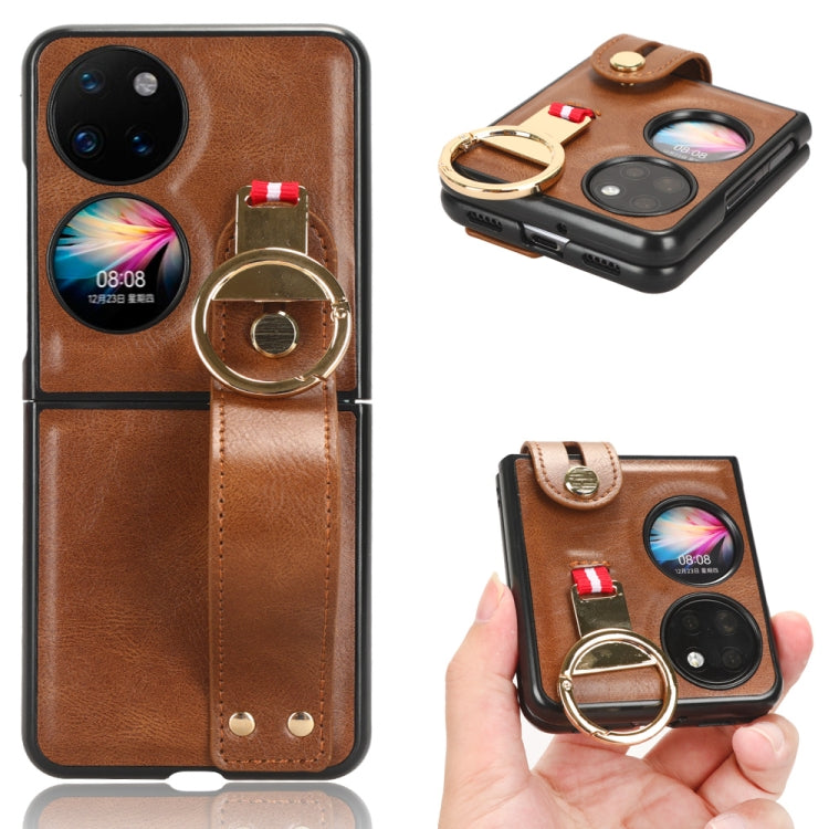 Wristband Leather Back Phone Case, For Huawei Maimang A20 5G, For Huawei Mate X3, For Huawei Mate Xs 2, For Huawei P50 Pocket, For Huawei Mate X2