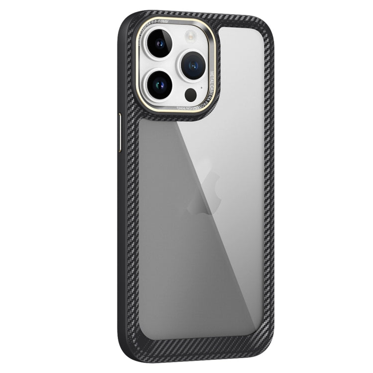 Carbon Fiber Transparent Back Panel Phone Case, For iPhone 14, For iPhone 14 Pro, For iPhone 14 Pro Max, For iPhone 13 Pro Max, For iPhone 13 Pro, For iPhone 13, For iPhone 12, For iPhone 12 Pro Max, For iPhone 12 Pro, For iPhone 11 Pro Max, For iPhone 11