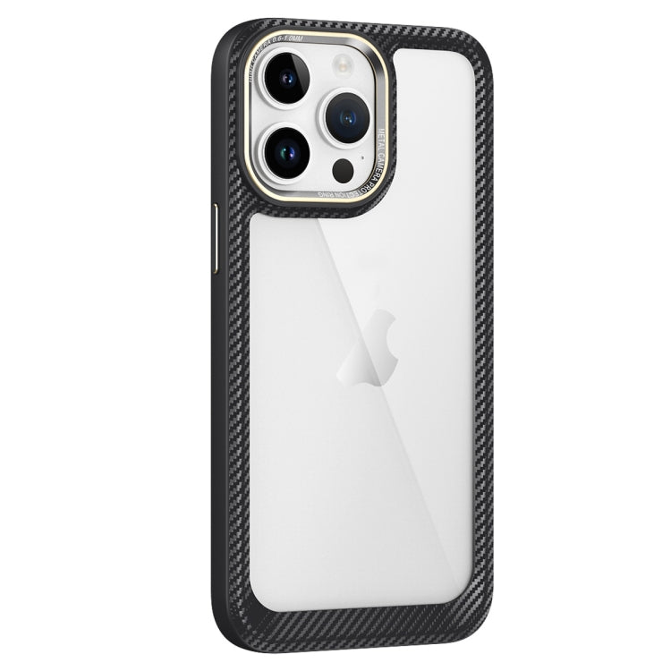 Carbon Fiber Transparent Back Panel Phone Case, For iPhone 14, For iPhone 14 Pro, For iPhone 14 Pro Max, For iPhone 13 Pro Max, For iPhone 13 Pro, For iPhone 13, For iPhone 12, For iPhone 12 Pro Max, For iPhone 12 Pro, For iPhone 11 Pro Max, For iPhone 11
