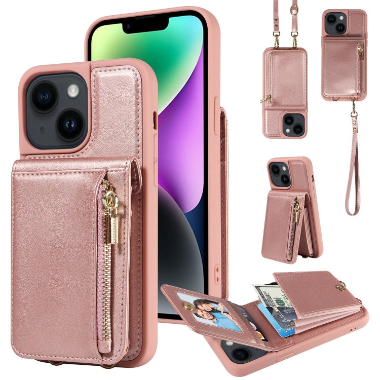 Crossbody Lanyard Zipper Wallet Leather Phone Case, For iPhone 16 Pro Max, For iPhone 16 Pro, For iPhone 16 Plus, For iPhone 16, For iPhone 15 Pro Max, For iPhone 15 Pro, For iPhone 15 Plus, For iPhone 15, For iPhone 14 Plus, For iPhone 14�������������...