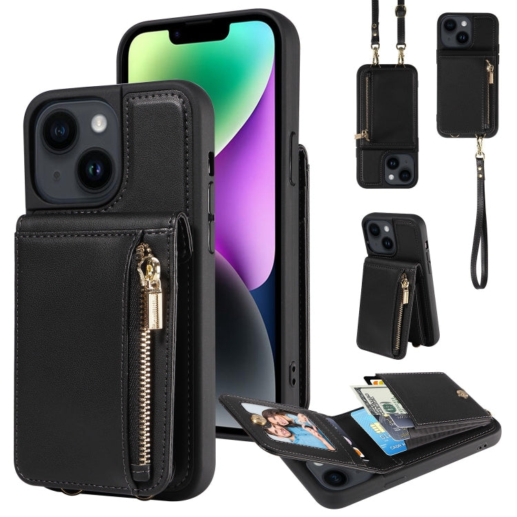 Crossbody Lanyard Zipper Wallet Leather Phone Case, For iPhone 16 Pro Max, For iPhone 16 Pro, For iPhone 16 Plus, For iPhone 16, For iPhone 15 Pro Max, For iPhone 15 Pro, For iPhone 15 Plus, For iPhone 15, For iPhone 14 Plus, For iPhone 14�������������...