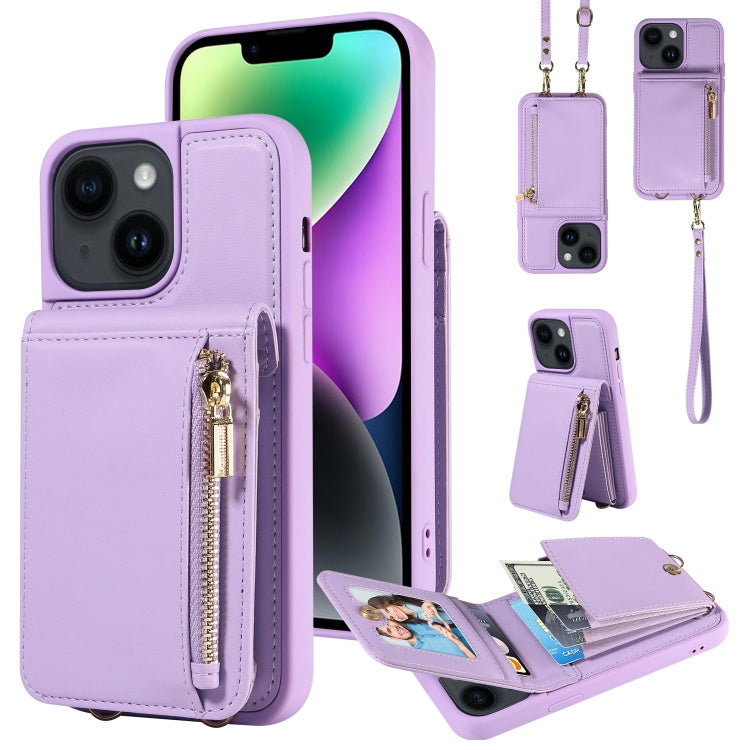 Crossbody Lanyard Zipper Wallet Leather Phone Case, For iPhone 16 Pro Max, For iPhone 16 Pro, For iPhone 16 Plus, For iPhone 16, For iPhone 15 Pro Max, For iPhone 15 Pro, For iPhone 15 Plus, For iPhone 15, For iPhone 14 Plus, For iPhone 14�������������...