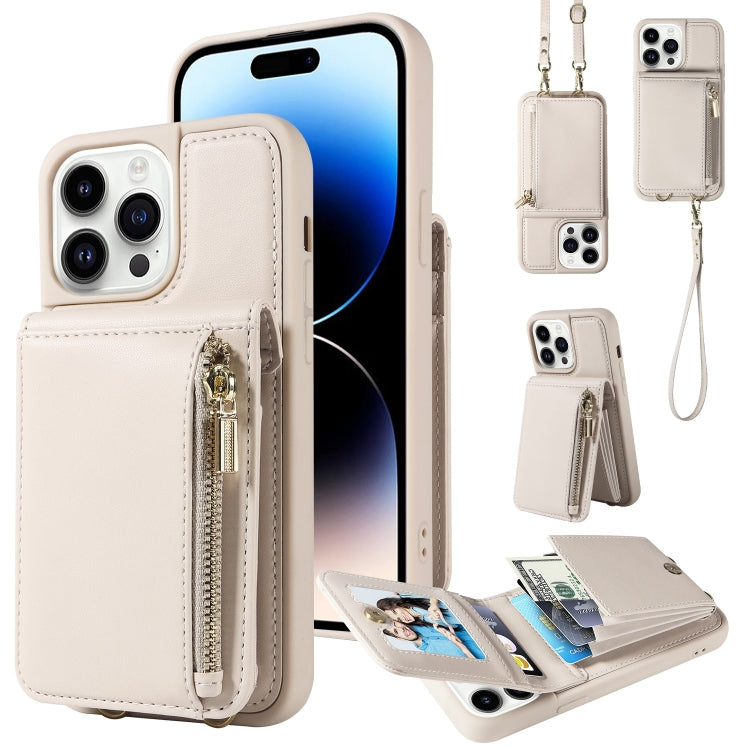 Crossbody Lanyard Zipper Wallet Leather Phone Case, For iPhone 16 Pro Max, For iPhone 16 Pro, For iPhone 16 Plus, For iPhone 16, For iPhone 15 Pro Max, For iPhone 15 Pro, For iPhone 15 Plus, For iPhone 15, For iPhone 14 Plus, For iPhone 14�������������...