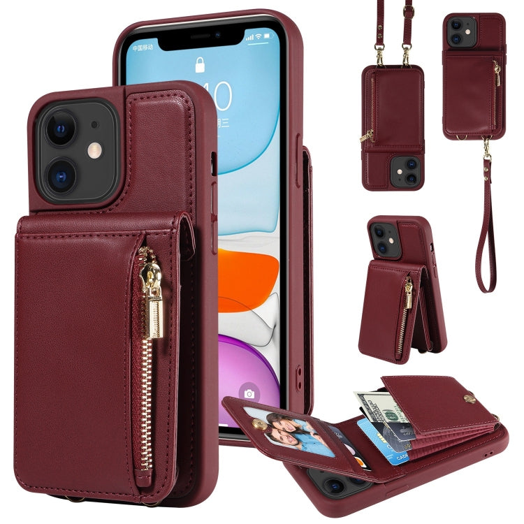 Crossbody Lanyard Zipper Wallet Leather Phone Case, For iPhone 11, For iPhone 11 Pro, For iPhone X / XS, For iPhone XR, For iPhone XS Max, For iPhone 7 Plus / 8 Plus