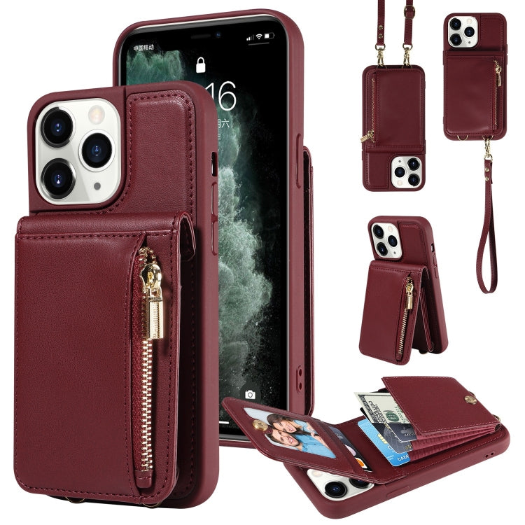 Crossbody Lanyard Zipper Wallet Leather Phone Case, For iPhone 11, For iPhone 11 Pro, For iPhone X / XS, For iPhone XR, For iPhone XS Max, For iPhone 7 Plus / 8 Plus