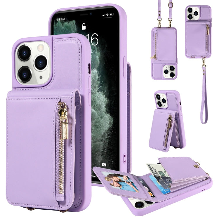 Crossbody Lanyard Zipper Wallet Leather Phone Case, For iPhone 11, For iPhone 11 Pro, For iPhone X / XS, For iPhone XR, For iPhone XS Max, For iPhone 7 Plus / 8 Plus