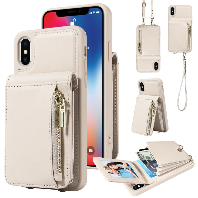Crossbody Lanyard Zipper Wallet Leather Phone Case, For iPhone 11, For iPhone 11 Pro, For iPhone X / XS, For iPhone XR, For iPhone XS Max, For iPhone 7 Plus / 8 Plus