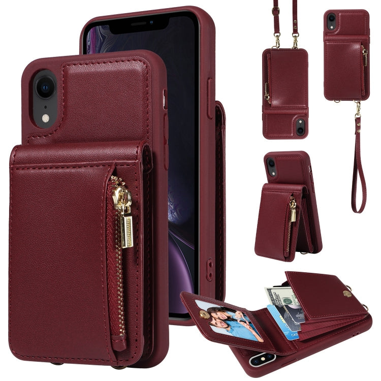 Crossbody Lanyard Zipper Wallet Leather Phone Case, For iPhone 11, For iPhone 11 Pro, For iPhone X / XS, For iPhone XR, For iPhone XS Max, For iPhone 7 Plus / 8 Plus