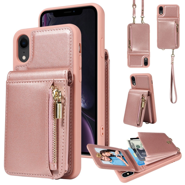 Crossbody Lanyard Zipper Wallet Leather Phone Case, For iPhone 11, For iPhone 11 Pro, For iPhone X / XS, For iPhone XR, For iPhone XS Max, For iPhone 7 Plus / 8 Plus