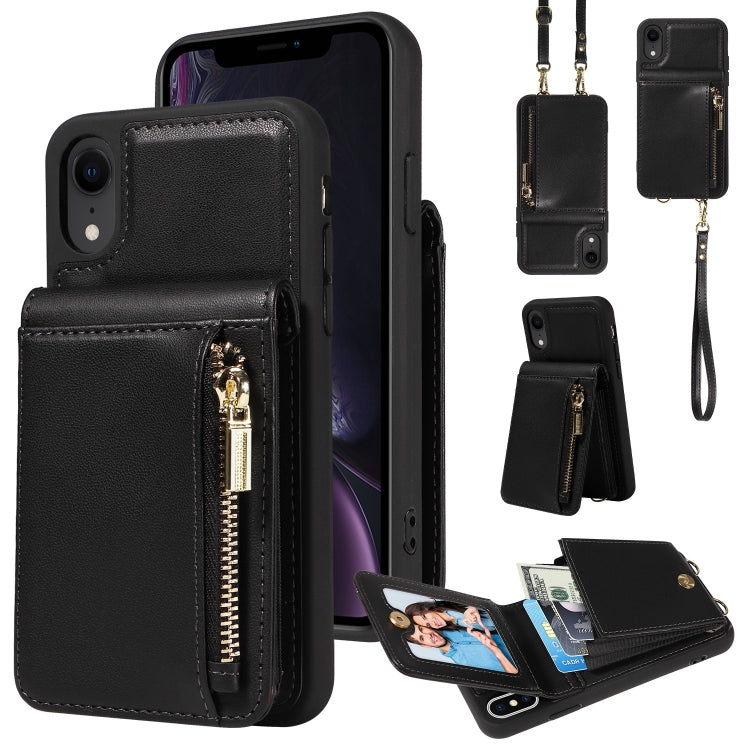 Crossbody Lanyard Zipper Wallet Leather Phone Case, For iPhone 11, For iPhone 11 Pro, For iPhone X / XS, For iPhone XR, For iPhone XS Max, For iPhone 7 Plus / 8 Plus