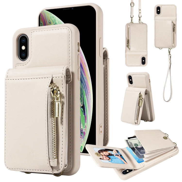 Crossbody Lanyard Zipper Wallet Leather Phone Case, For iPhone 11, For iPhone 11 Pro, For iPhone X / XS, For iPhone XR, For iPhone XS Max, For iPhone 7 Plus / 8 Plus