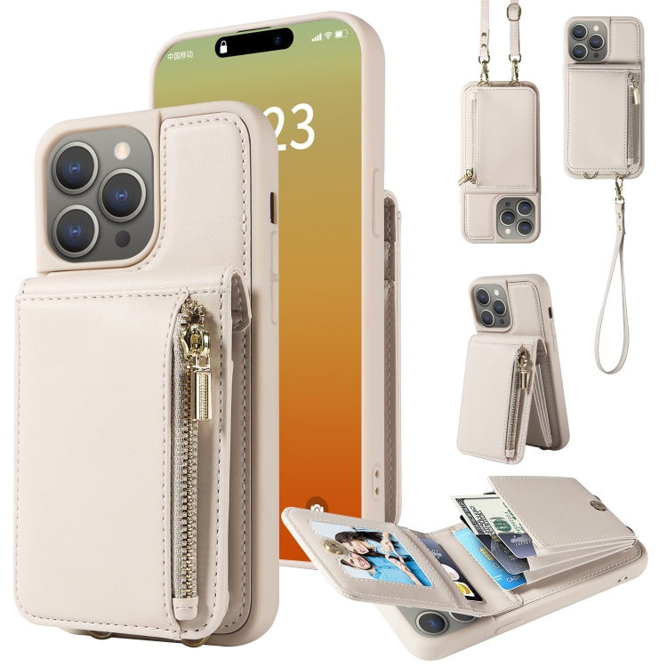 Crossbody Lanyard Zipper Wallet Leather Phone Case, For iPhone 16 Pro Max, For iPhone 16 Pro, For iPhone 16 Plus, For iPhone 16, For iPhone 15 Pro Max, For iPhone 15 Pro, For iPhone 15 Plus, For iPhone 15, For iPhone 14 Plus, For iPhone 14�������������...