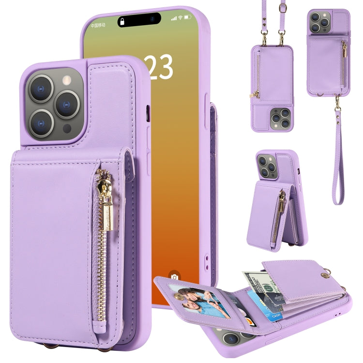 Crossbody Lanyard Zipper Wallet Leather Phone Case, For iPhone 16 Pro Max, For iPhone 16 Pro, For iPhone 16 Plus, For iPhone 16, For iPhone 15 Pro Max, For iPhone 15 Pro, For iPhone 15 Plus, For iPhone 15, For iPhone 14 Plus, For iPhone 14�������������...