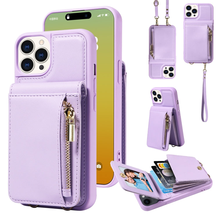 Crossbody Lanyard Zipper Wallet Leather Phone Case, For iPhone 16 Pro Max, For iPhone 16 Pro, For iPhone 16 Plus, For iPhone 16, For iPhone 15 Pro Max, For iPhone 15 Pro, For iPhone 15 Plus, For iPhone 15, For iPhone 14 Plus, For iPhone 14�������������...
