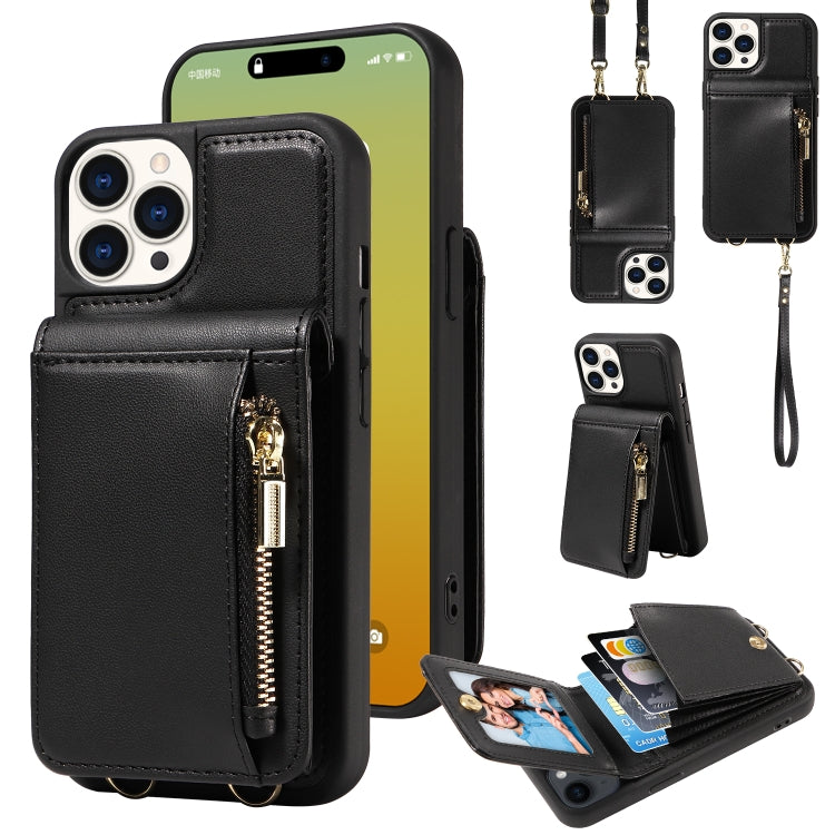 Crossbody Lanyard Zipper Wallet Leather Phone Case, For iPhone 16 Pro Max, For iPhone 16 Pro, For iPhone 16 Plus, For iPhone 16, For iPhone 15 Pro Max, For iPhone 15 Pro, For iPhone 15 Plus, For iPhone 15, For iPhone 14 Plus, For iPhone 14�������������...