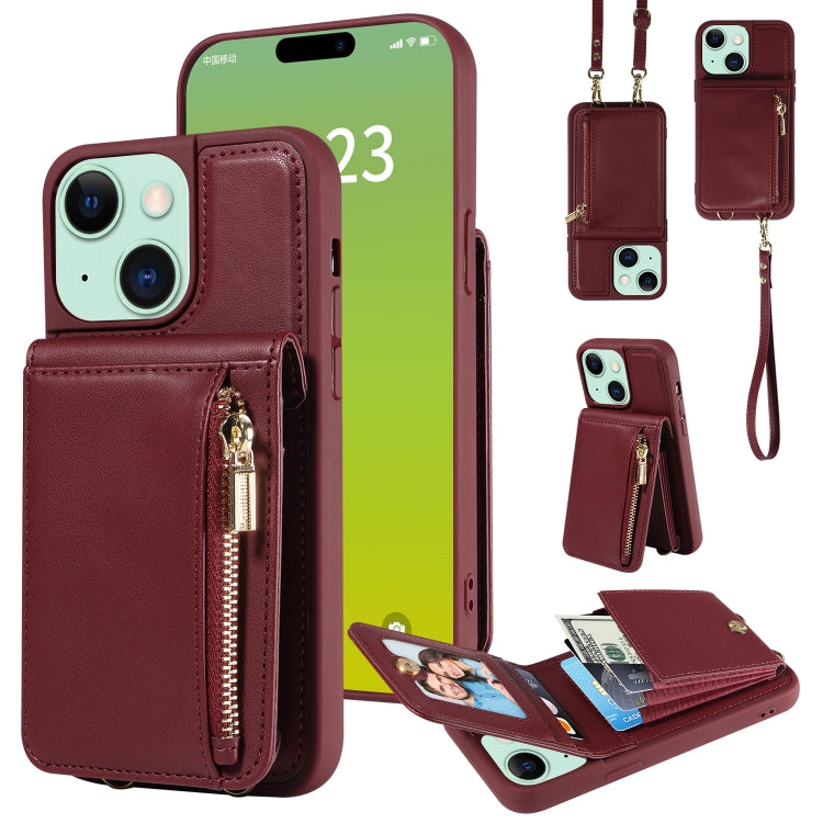 Crossbody Lanyard Zipper Wallet Leather Phone Case, For iPhone 16 Pro Max, For iPhone 16 Pro, For iPhone 16 Plus, For iPhone 16, For iPhone 15 Pro Max, For iPhone 15 Pro, For iPhone 15 Plus, For iPhone 15, For iPhone 14 Plus, For iPhone 14�������������...