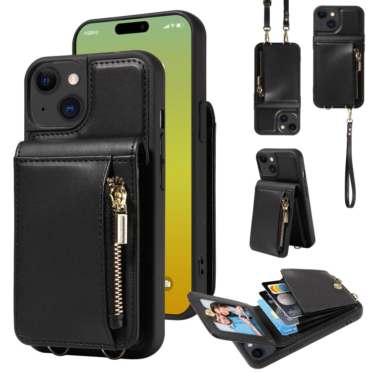 Crossbody Lanyard Zipper Wallet Leather Phone Case, For iPhone 16 Pro Max, For iPhone 16 Pro, For iPhone 16 Plus, For iPhone 16, For iPhone 15 Pro Max, For iPhone 15 Pro, For iPhone 15 Plus, For iPhone 15, For iPhone 14 Plus, For iPhone 14�������������...