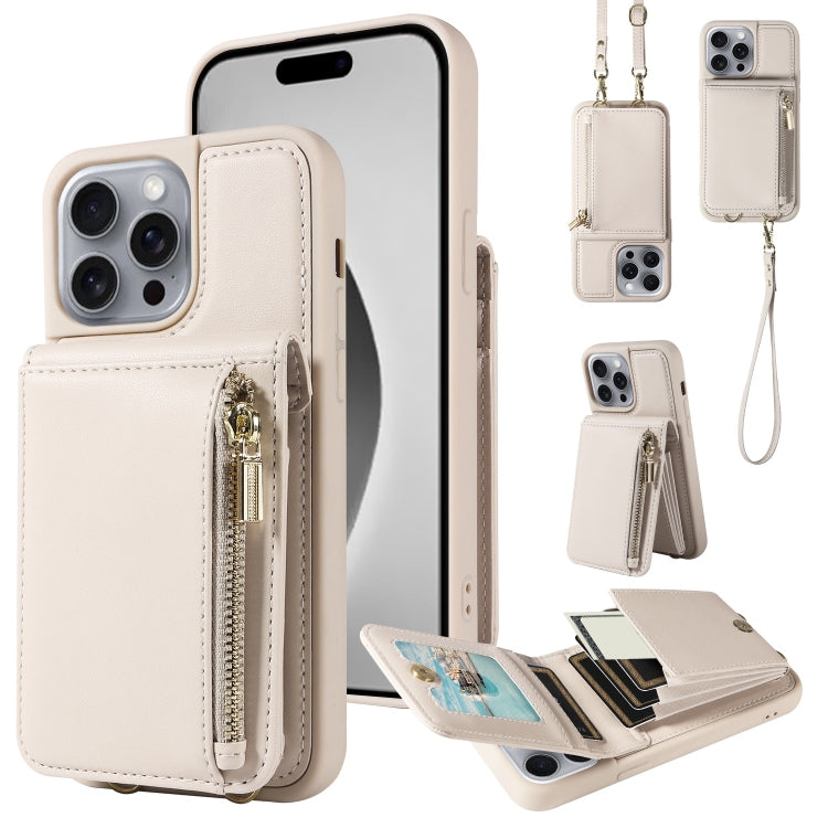 Crossbody Lanyard Zipper Wallet Leather Phone Case, For iPhone 16 Pro Max, For iPhone 16 Pro, For iPhone 16 Plus, For iPhone 16, For iPhone 15 Pro Max, For iPhone 15 Pro, For iPhone 15 Plus, For iPhone 15, For iPhone 14 Plus, For iPhone 14�������������...