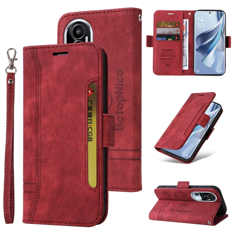 BETOPNICE Dual-side Buckle Leather Phone Case, For OPPO Reno11 5G Global, For OPPO A58 4G, For OPPO Reno10 5G Global/Reno10 Pro 5G Global, For OPPO Reno11 Pro 5G Global, For OPPO A78 4G, For OPPO Reno10 Pro+ 5G Global, For OPPO A1 5G / A98 / F23 5G����...