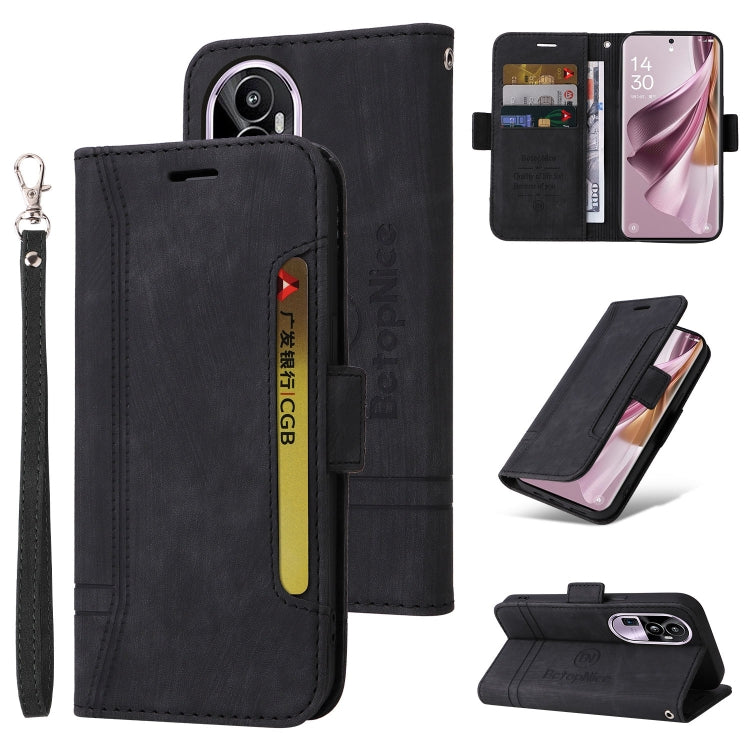 BETOPNICE Dual-side Buckle Leather Phone Case, For OPPO Reno11 5G Global, For OPPO A58 4G, For OPPO Reno10 5G Global/Reno10 Pro 5G Global, For OPPO Reno11 Pro 5G Global, For OPPO A78 4G, For OPPO Reno10 Pro+ 5G Global, For OPPO A1 5G / A98 / F23 5G����...