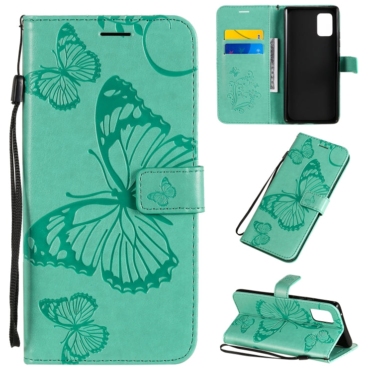 3D Butterflies Embossing Pattern Horizontal Flip Leather Case with Holder & Card Slot & Wallet, For Samsung Galaxy A21s, For Samsung Galaxy A31, For Samsung Galaxy A41, For Samsung Galaxy A51 5G, For Samsung Galaxy A71 5G, For Huawei Nova 7������������...