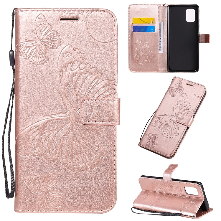 3D Butterflies Embossing Pattern Horizontal Flip Leather Case with Holder & Card Slot & Wallet, For Samsung Galaxy A21s, For Samsung Galaxy A31, For Samsung Galaxy A41, For Samsung Galaxy A51 5G, For Samsung Galaxy A71 5G, For Huawei Nova 7������������...