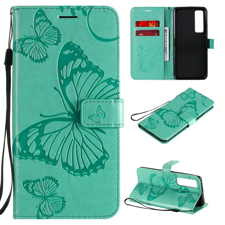 3D Butterflies Embossing Pattern Horizontal Flip Leather Case with Holder & Card Slot & Wallet, For Samsung Galaxy A21s, For Samsung Galaxy A31, For Samsung Galaxy A41, For Samsung Galaxy A51 5G, For Samsung Galaxy A71 5G, For Huawei Nova 7������������...