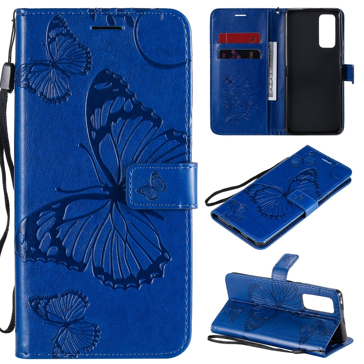 3D Butterflies Embossing Pattern Horizontal Flip Leather Case with Holder & Card Slot & Wallet, For Huawei Honor 9A, For Huawei Honor 30 Pro / 30 Pro Plus, For Huawei Honor 30, For Huawei Honor Play 4T Pro
