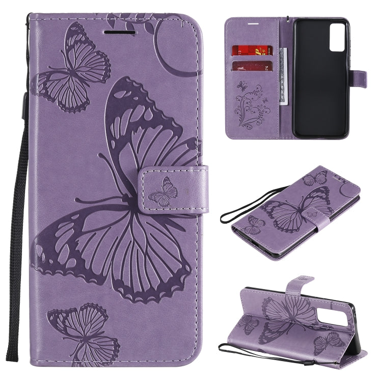 3D Butterflies Embossing Pattern Horizontal Flip Leather Case with Holder & Card Slot & Wallet, For Huawei Honor 9A, For Huawei Honor 30 Pro / 30 Pro Plus, For Huawei Honor 30, For Huawei Honor Play 4T Pro