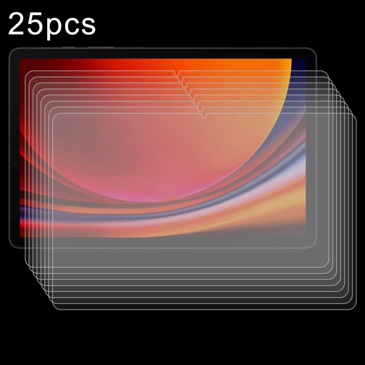 25pcs 9H 0.3mm Explosion-proof Tempered Glass Film, For Samsung Galaxy Tab S10 FE+ 13.1, For Samsung Galaxy Tab S10 Ultra 14.6, For Samsung Galaxy Tab S10+ 12.4, For Samsung Galaxy Tab S10 11, For Samsung Galaxy Tab S9, For Samsung Galaxy Tab S9 Ultra�...