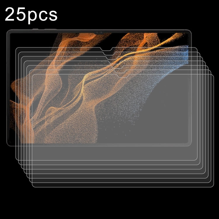 25pcs 9H 0.3mm Explosion-proof Tempered Glass Film, For Samsung Galaxy Tab S10 FE+ 13.1, For Samsung Galaxy Tab S10 Ultra 14.6, For Samsung Galaxy Tab S10+ 12.4, For Samsung Galaxy Tab S10 11, For Samsung Galaxy Tab S9, For Samsung Galaxy Tab S9 Ultra�...