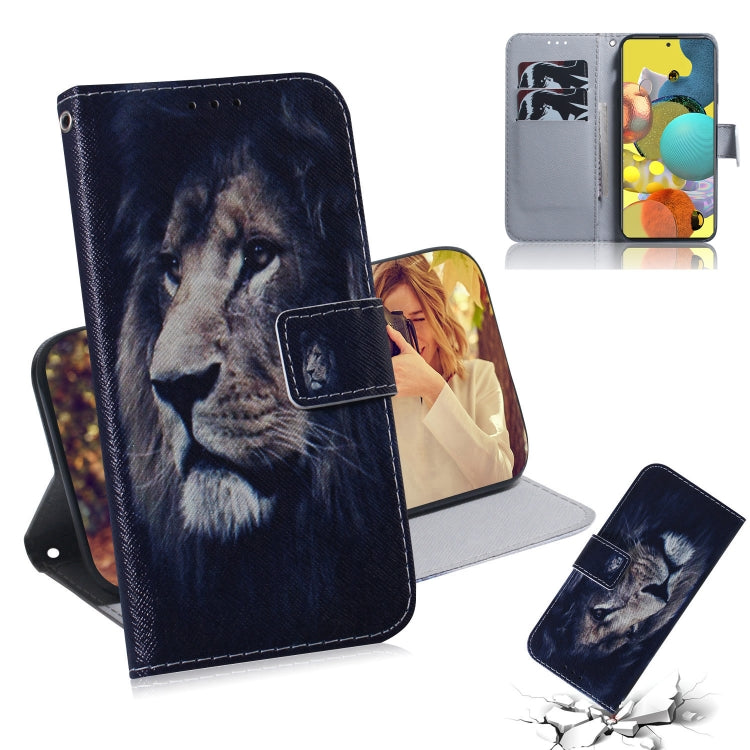 Colored Drawing Horizontal Flip Leather Case with Holder & Card Slot & Wallet, For Motorola Moto G8 Power Lite, For Nokia 5.3, For Xiaomi Mi Note 10 Lite, For Samsung Galaxy A21s, For Samsung Galaxy A51 5G, For Samsung Galaxy A71 5G
