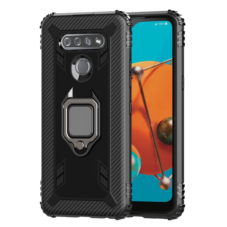 Carbon Fiber Protective Case with 360 Degree Rotating Ring Holder, For LG K51 / Q51, For LG Stylo 6, For Motorola Moto G Stylus, For Google Pixel 4a, For Xiaomi Redmi 10X / Note 9, For Xiaomi Redmi 9, For Huawei nova 5i Pro / Mate 30 Lite / nova 5z����...